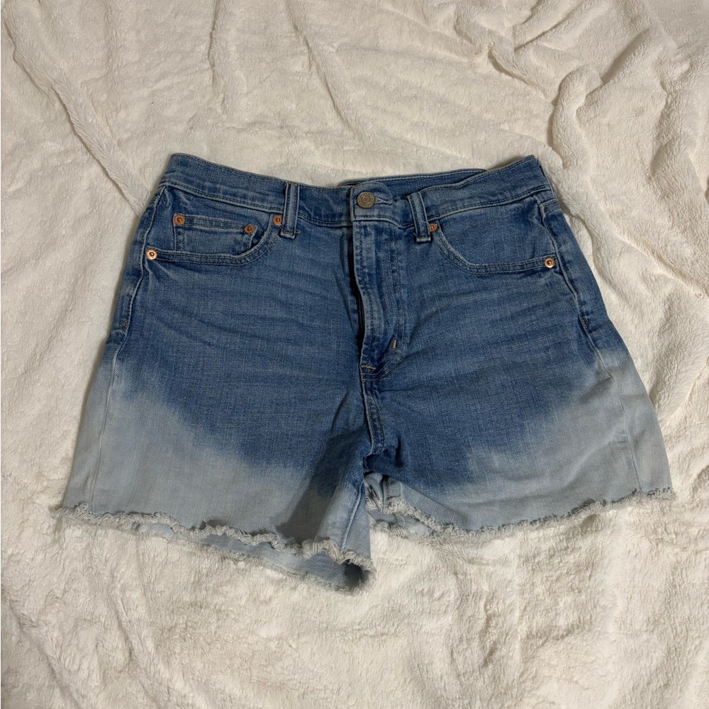 Denim Blue Ombre Women's Shorts